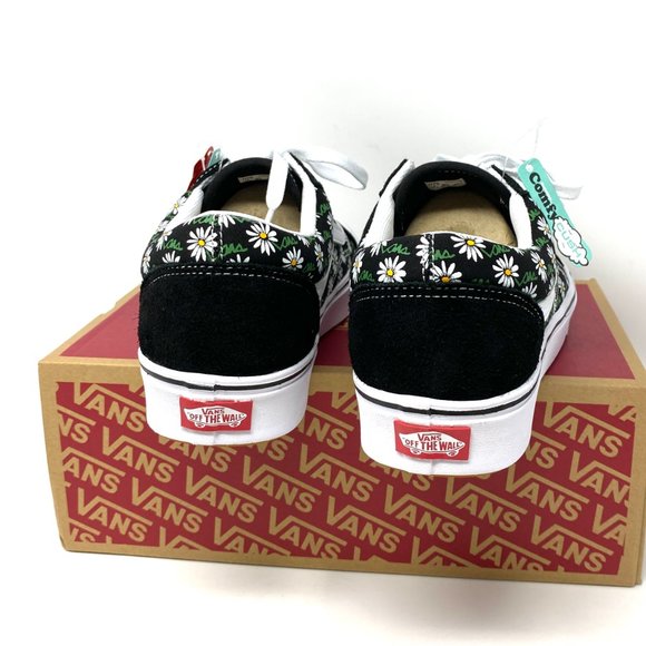 Vans Comfycush Old S Flower Black Canvas Skate Sneakers Mens Size 11 VN0A3WMA49K - Picture 5 of 11
